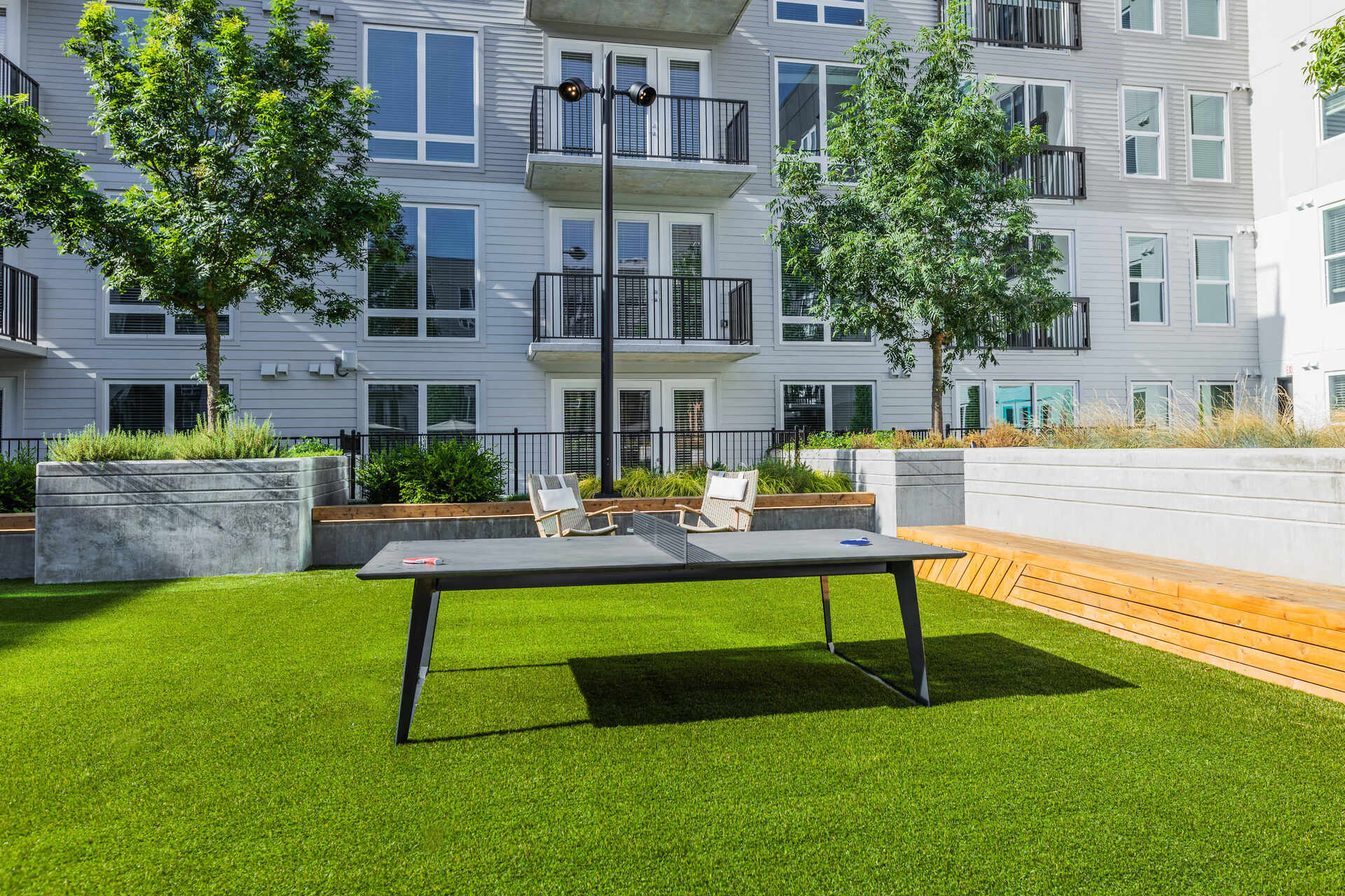 Outside Lounge Area With Table Tennis