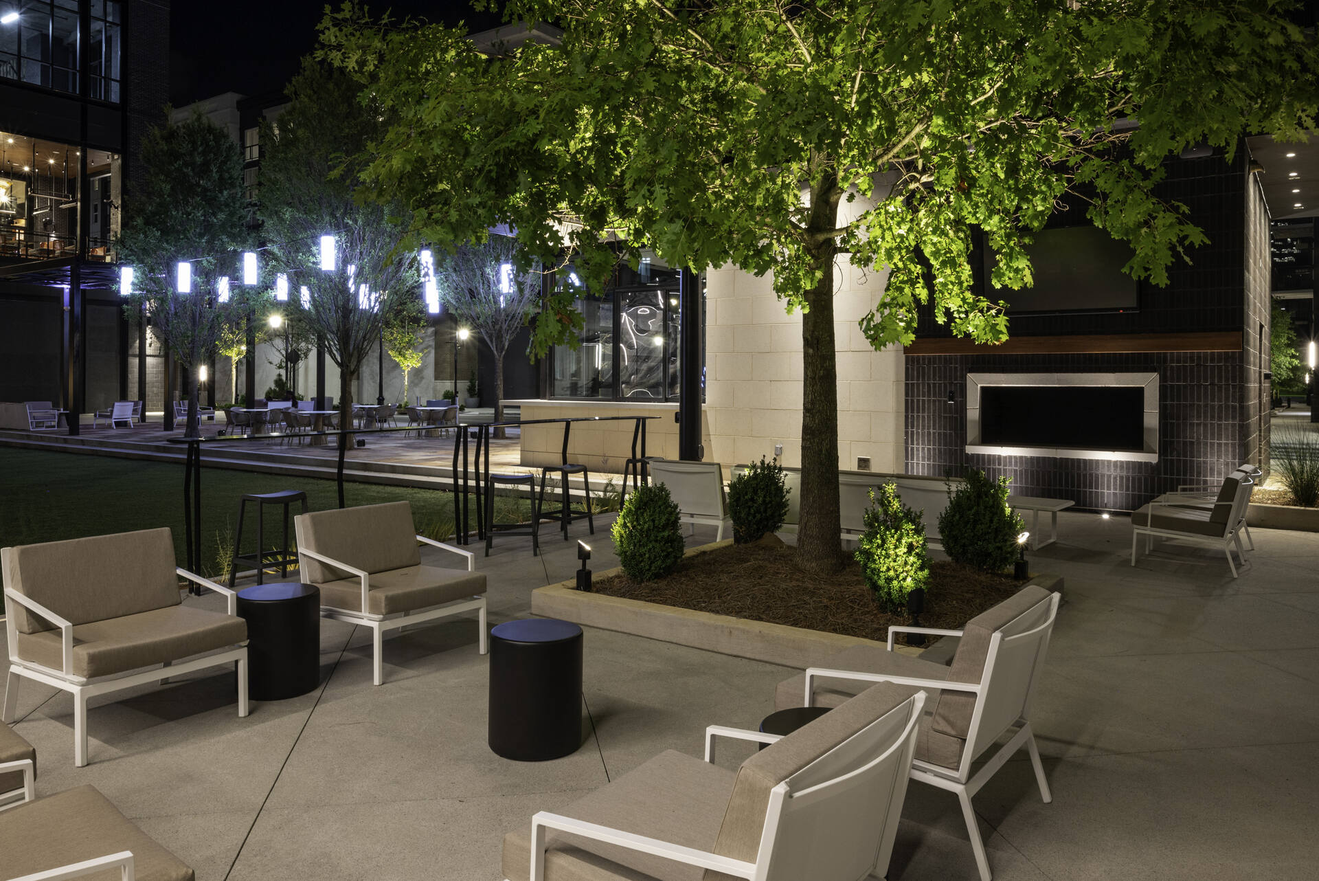 Outdoor Patio And Retail Space